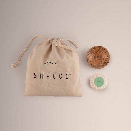 Shampoing Solide + Porte-Savon Étanche + Sac À Porter 100% Coton