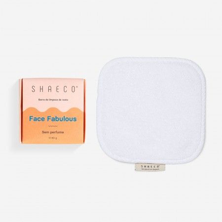 Face Cleansing Bar + White Face Towel