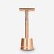 Bambaw razor and hair-remover with double edge safety razor (Rose Gold)