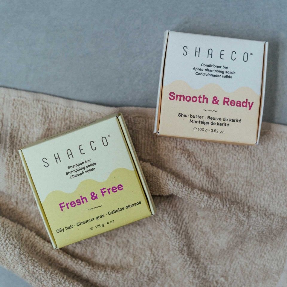 Shampoing solide pour cheveux gras + Après-shampooing solide