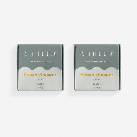 Pack 2x Shampoing Solide et Savon 2 en 1 Power Shower