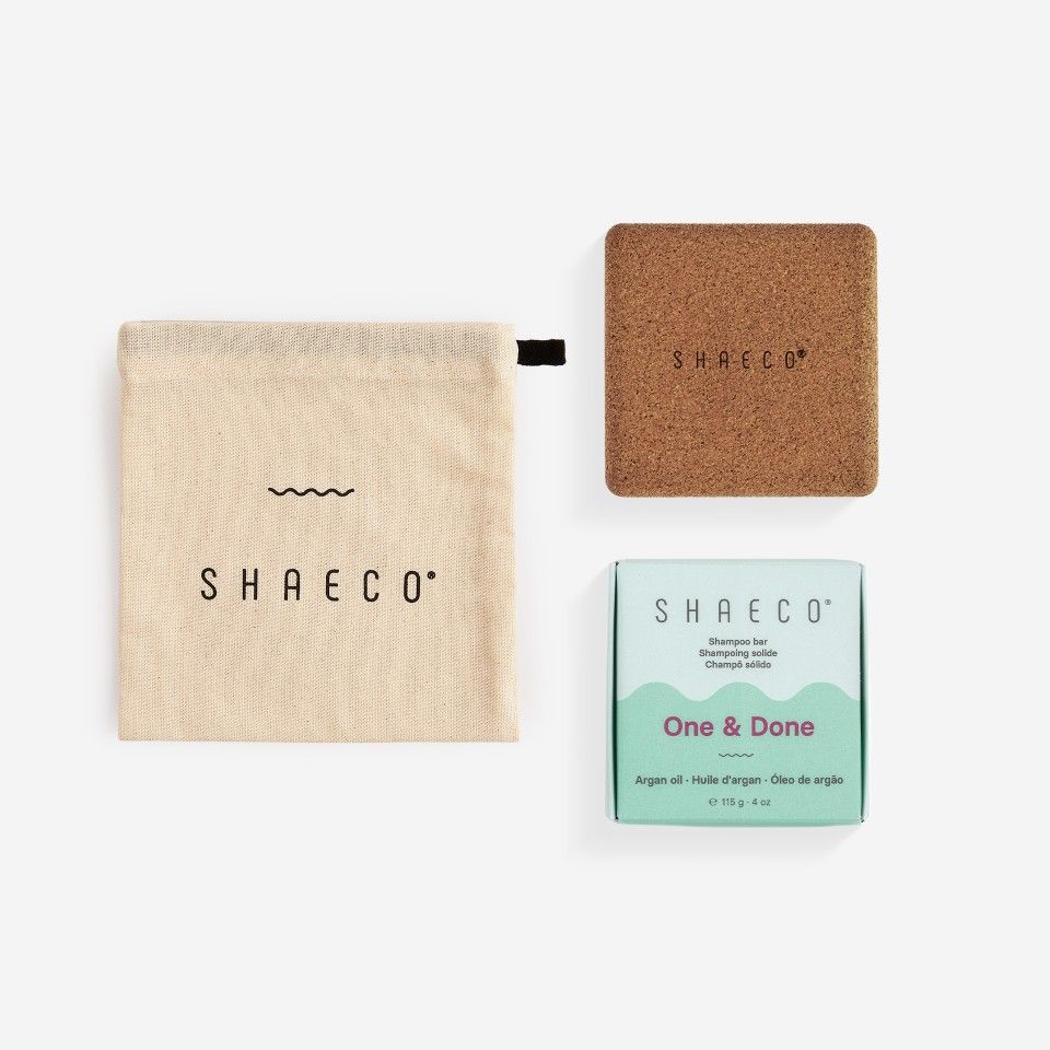 Shampoo Bar + Travel Case + Cotton Bag