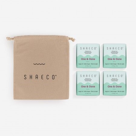 4x Shampoo Bar + Cotton Bag
