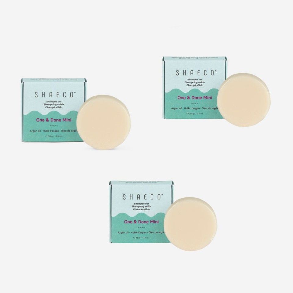 Pack 3 Mini Solid Shampoos 30g One & Done Pack 3 Mini Solid Shampoos 30g One & Done