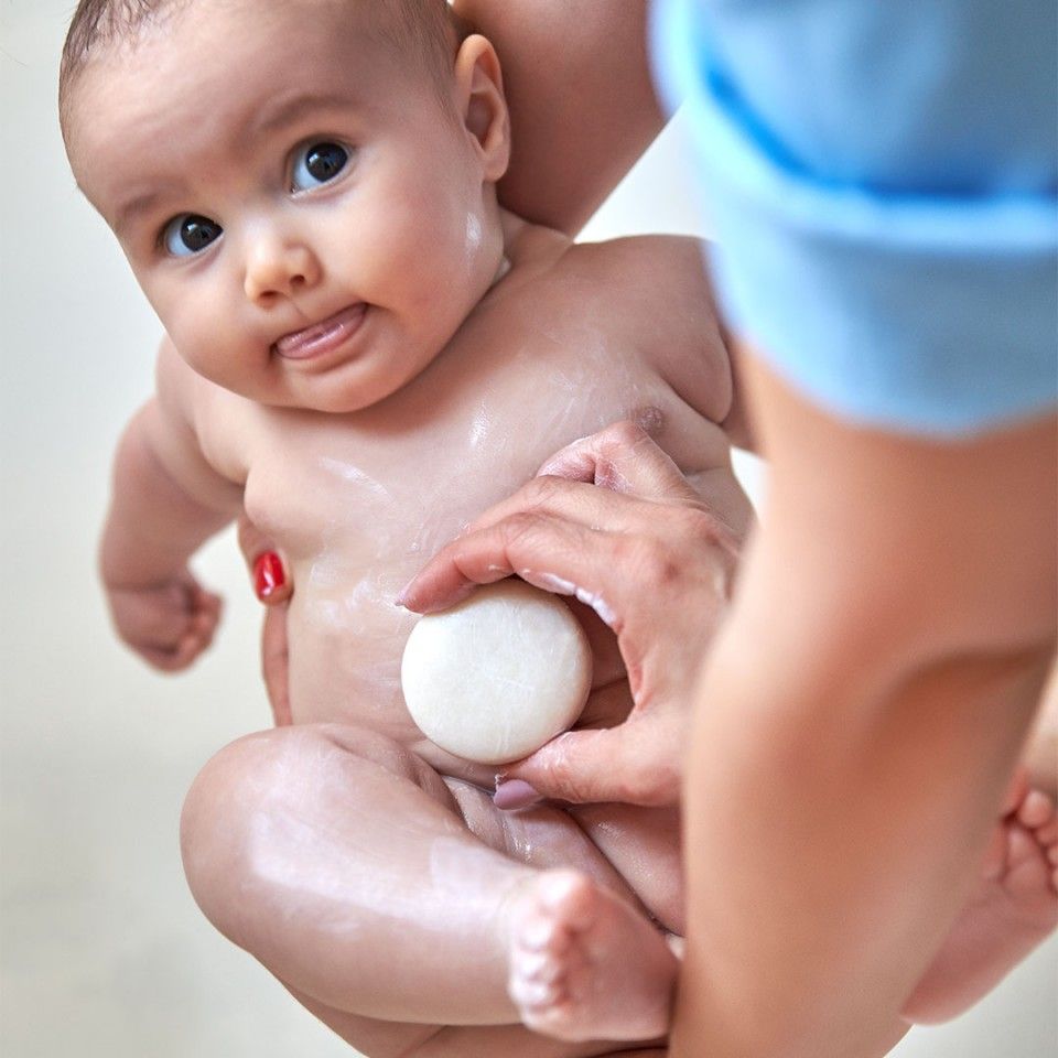 Happy Shower 2-in-1 Solid Shampoo and Soap Pack for Kids + Pebble